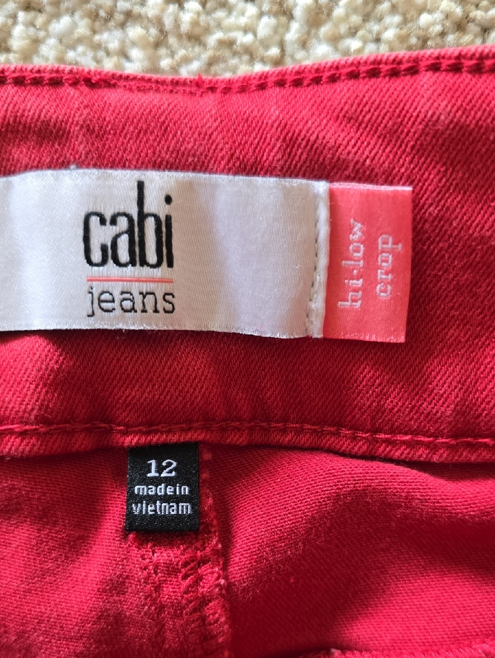 CAbi High-Low Crop Jeans - Picture 4 of 5